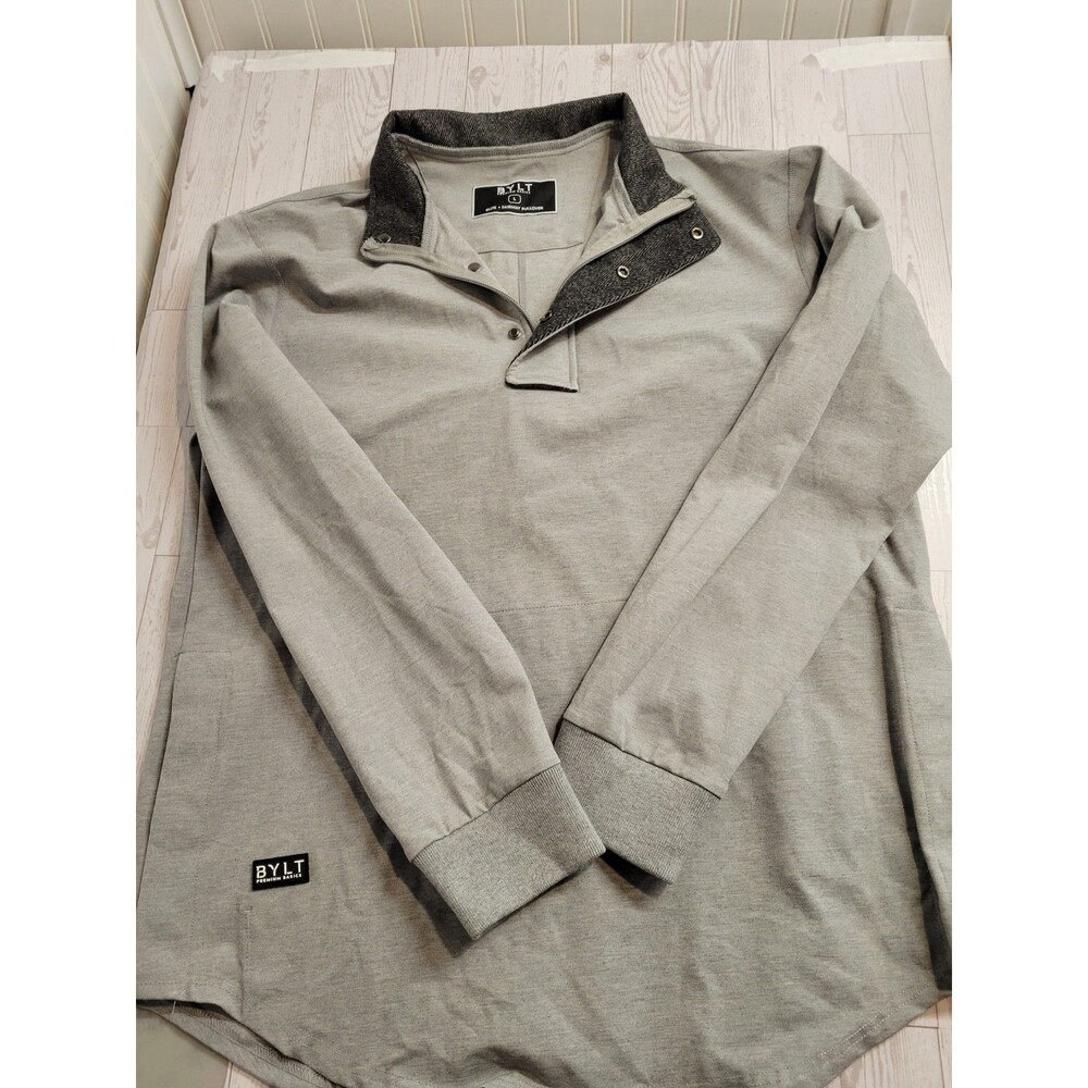 BYLT Elite+ Fairway Drop-Cut Pullover in heather grey Large READ